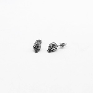Yunnique – boucles d'oreilles en forme de crâne, en argent tibétain, en acier inoxydable 316, Style Punk Rock, bijoux à la mode pour hommes et femmes - Product Image 2
