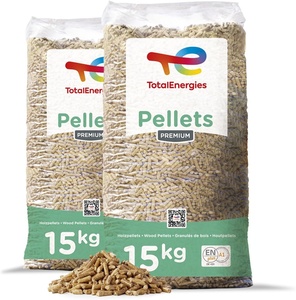 Pellets de madera premium EN-plus A1 A2, bolsa de 15 kg, combustible de calefacción EN-plus A1, precio de fábrica, briquetas de madera a granel, pellets de madera para Europa - Product Image 1