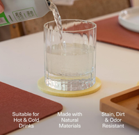Lot de sous-verres en feutre gris, design moderne, écologiques, lavables et durables, pour sublimation - Vente en gros à prix réduit
