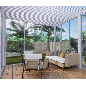 <span class=keywords><strong>Pergola</strong></span> extérieure réglable en alliage d'<span class=keywords><strong>aluminium</strong></span> avec lames orientables, imperméable, pour jardin, patio, cour, utilisation multi-scènes - Product Image 5