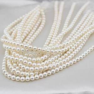 สร้อยคอมุกน้ำจืด AAAA ไร้ตำหนิ เม็ดมุกขนาด 7-8 มม. รูปทรงกลมสวยงาม คุณภาพสูง ผลิตภัณฑ์เกือบสมบูรณ์แบบ - Product Image 4