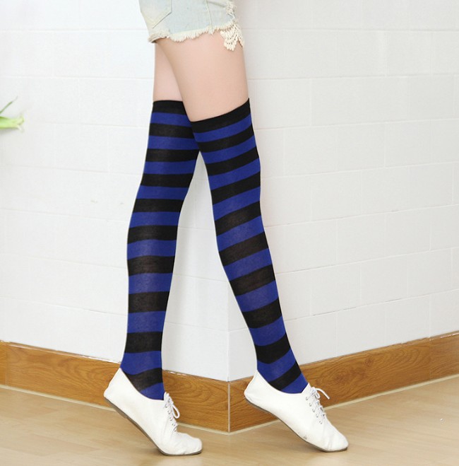 blue black wide stripes