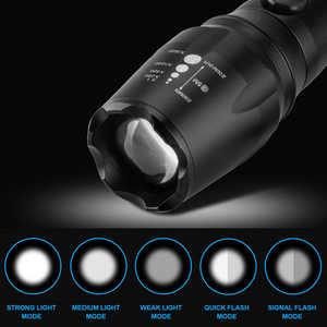 10W T6 XML de aluminio poderoso de largo alcance policía táctica G700 Zoom LED USB <span class=keywords><strong>linterna</strong></span> recargable - Product Image 5