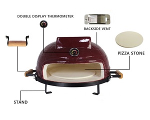 <span class=keywords><strong>Four</strong></span> à pizza Kimstone <span class=keywords><strong>Kamado</strong></span> 21 pouces, style <span class=keywords><strong>japonais</strong></span>, à poser sur table, amovible, surface lisse - Product Image 3