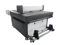 Máquina cortadora de cama plana de papel de alimentación al vacío FC7090U con dos cabezales de corte Kiss/Full/Creasing Flatbed Cutting Machine