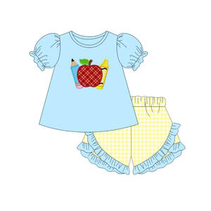 Précommande MOQ 5 Tenues de Rentrée Scolaire Imprimées pour Filles et Garçons Vêtements d'Enfants Assortis en Gros Prix Usine Trendyism Boutique - Product Image 5