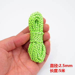 Corde réfléchissante Hike Mount 2,5 mm 5 m en polyester pour camping en plein air, fixation de tente, bâche, corde de rangement coupe-vent - Product Image 4