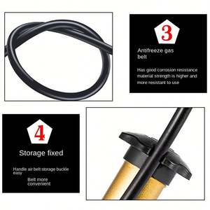 Pompe à air miniature portable en gros pour ballons, petite pompe à air en plastique durable avec aiguille, équipement d'entraînement pour football et basketball - Product Image 4