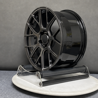 Jantes forgées à double rayon noir brillant personnalisées 17-24 pouces 5x112 5x114.3 5x120 pour Toyota GR Yaris Volkswagen Golf GTI Mini JCW