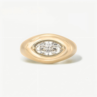Bague de mariage en argent sterling 925 avec moissanite certifiée GRA, sertie clos, D VVS, formes multiples