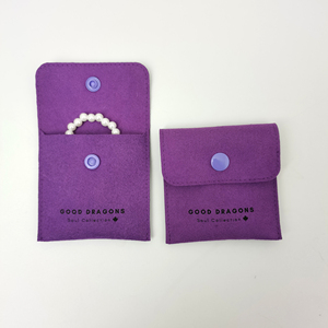 Bolsa de Embalaje de Joyería de Microfibra de Gamuza con Logotipo Personalizado, Bolsa de Embalaje de Seda de Lujo para Chicas y Mujeres a la Moda - Product Image 5