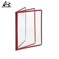 Porte-menu personnalisé, pochette pour menu de café, bar, restaurant, avec poches transparentes