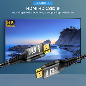 Câble <span class=keywords><strong>HDMI</strong></span> 2.1 8K <span class=keywords><strong>4K</strong></span> 120 Hz UHD en nylon tressé <span class=keywords><strong>HDMI</strong></span> 2.1 2.0 pour <span class=keywords><strong>Sony</strong></span> TV Xbox Gaming Monitor - Product Image 2