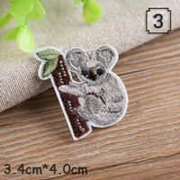 Patchs brodés animaux de dessin animé pour vêtements, thermocollants, appliques flamant rose, chien, lapin, dauphin, autocollants rayés, patchs artisanaux