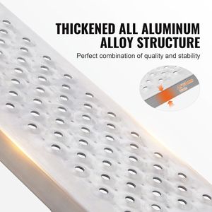 47,2 \ "X 8,5 \" Rampas de carga de aluminio 880 LBS Capacidad 2PCS Set - Product Image 3