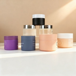 Factory Priced Skin Care Eye Cream Jar 15g 20g 30g 50g 100g Silk Screen logo Cosmetic Face Cream Empty <b>Containers</b> Glass Jar - Product Image 2