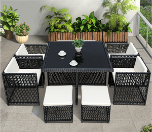 <span class=keywords><strong>Muebles</strong></span> de mimbre para exteriores, mobiliario de mimbre para jardín y Patio, barato, Save Place, restaurante - Product Image 4
