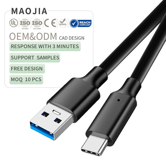 USB 3.2 Gen 10Gbps USB-C Data Cable 60W PD Fast Charging Android Auto Aluminum Head for Car Charger Laptop External Hard Drive