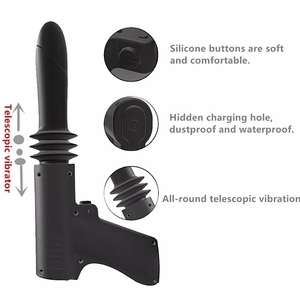 Volwassen Erotische Automatische Intrekbare Usb Opladen Sex Gun Dildo Av Massager Masturbator Clitoris Vibrator Anale Plug Zuigen - Product Image 4