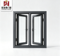 Fenêtre à battant en aluminium, cadre ultra-fin, fenêtres à basculer et à tourner, luminosité et flexibilité maximales, fenêtres résistantes aux ouragans