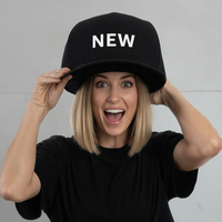 Nueva Gorra de Béisbol Deportiva Unisex de 6 Paneles, Estilo Hip Hop, 100% Poliéster, Visera Plana Grande, Ajustable, Talla Grande