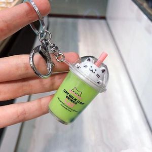 Llavero con forma <span class=keywords><strong>de</strong></span> fruta, gato, salsa, nieve, bonito, kawaii, <span class=keywords><strong>taza</strong></span>, perla, leche, té - Product Image 6