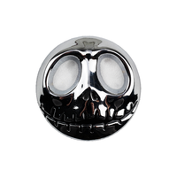 Badges en métal personnalisés de haute qualité, décalcomanies, crânes d'Halloween, logos circulaires, autocollants de voiture, accessoires décoratifs de moto