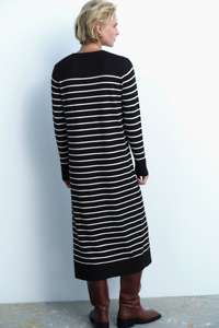 Nuovo 2025 autunno inverno temperamento maglione Midi vestito moda <span class=keywords><strong>abbigliamento</strong></span> in maglia abiti donna elegante - Product Image 5