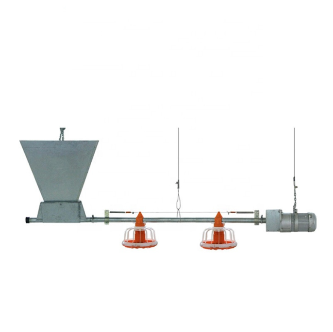 Poultry Farming Automatic Chicken Feeding Pan System Broiler Breeder Feeding Line