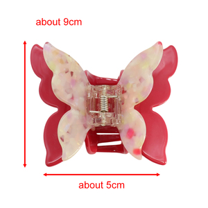 ODM/OEM Nouvelle pince à cheveux française en acétate, papillon ajouré, pince à griffe simple, élégante et haut de gamme - Product Image 6