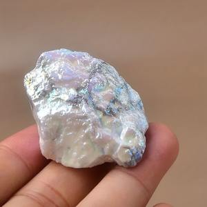 Vente en gros de pierres brutes de turquoise blanche Aura de haute qualité, parfaites pour la collection à domicile, cadeau pour la Saint-Valentin - Product Image 5