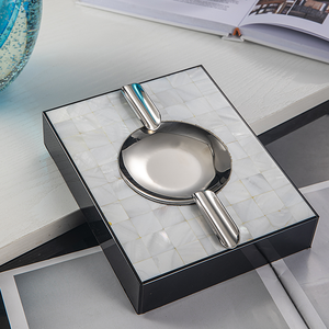 Cendrier en laiton haut de gamme, style européen, <span class=keywords><strong>maison</strong></span>, table basse, cendrier doré, hôtel, cendrier personnalisé - Product Image 5
