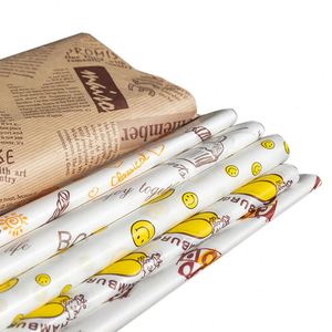 Customized <b>Greaseproof</b> Food Wrapping <b>Paper</b> White Environment Friendly Double-Coated for Sandwich Bread Cookie - Product Image 1