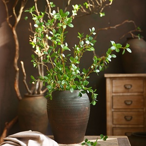 Foglie Artificiali di Milan per Composizioni Floreali, Piante Verdi Fresche Naturali, Stile Artistico Nordico Giapponese, Decorazione per Interni - Product Image 1