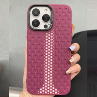 Coque Arrière de Protection Antidérapante pour iPhone 11 12 13 14 15 16 Pro Max, Étui de Téléphone Portable Couleur Unie Mince et Rafraîchissant