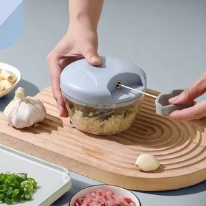 Picadora manual, cuchilla afilada, prensa de ajo, cortador de cebolla, picadora de carne y fruta, cortador de verduras, herramienta de cocina - Product Image 4