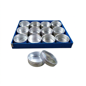 Boîtes rondes en aluminium et plastique 53x24mm avec couvercles pour la mesure de la pureté des métaux DIY - Product Image 1