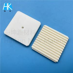 Kunden spezifische hochreine 99% 96% 99,5% 99,7% gerillte Al2O3 Aluminium oxid Keramik platte Block Chunk - Product Image 2