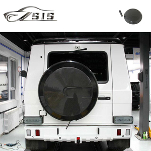 G Wagon ฝาครอบล้อ G63 G550 G500 W463a สำหรับ W464 2018-2022ปีวัสดุคาร์บอนไฟเบอร์แห้งอะไหล่ฝาครอบยางรถ - Product Image 1