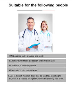 Set di bretelle ortodontiche dentali 3 fasi allenatore di allineamento in Silicone correttore per denti piastra per denti con scatola ortodontica - Product Image 6