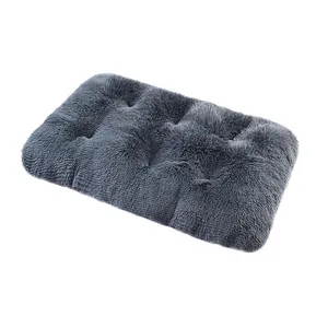 狗板条箱垫毛绒仿毛皮狗床，适用于超大狗，可水洗柔软保暖板条箱垫，底部防滑