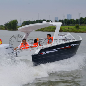 Date 22.3Ft/6.8 mètres 10-12 personnes en aluminium eau loisirs tour bateau de course personnalisé ou Standard bon <span class=keywords><strong>prix</strong></span> bateau - Product Image 4