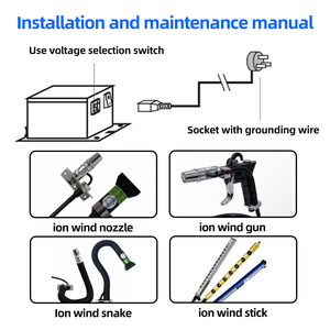 ST-401 hoogspanningsgenerator (220V/110V ingang 7,0KV uitgang) voor industriële elektrostatische eliminatie, verwijdering van statische elektriciteit - Product Image 3