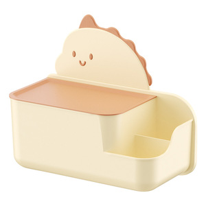 Cartoon Dinosaur Tissue Box Wall Mounted Plastic Toilet Paper Holder For Bathroom And Living Room - Product Image 1