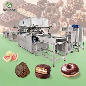 Équipement de refroidissement de laboratoire à plusieurs niveaux pour la formation de truffes, mini ligne d'enrobage, ligne de coulage de barres, moulage automatique pour le chocolat - Product Image 1