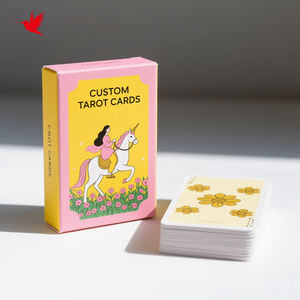 Mazos de <span class=keywords><strong>Tarot</strong></span> de Plástico Personalizados al por Mayor, Cartas de Oráculo a Medida con Diseño Impreso, Naipes de <span class=keywords><strong>Tarot</strong></span> Personalizables - Product Image 1