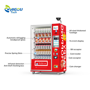 Distributeur automatique réfrigéré Zhi Gou <span class=keywords><strong>Tech</strong></span> 15,6 pouces en acier inoxydable avec écran tactile, refroidissement par compresseur, capacité 300-600, basé sur le cloud - Product Image 5