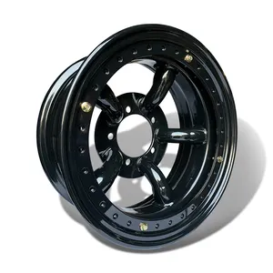 Toptan 4x4 çelik beadlock tekerlek Land Rover Defender için alaşım jant jantlar Size16x8.0 4x4 araç otomatik parçaları