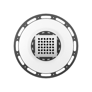 Прямая поставка, склад 4x4 дюйма, квадратный напольный дренаж из нержавеющей стали с фланцем - Product Image 2