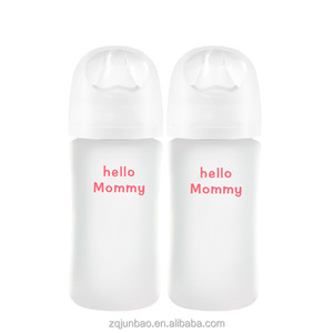 Bouteille en verre pour bébé avec revêtement protecteur en silicone antichoc, sans BPA ni BPS, pour l'allaitement des nouveau-nés, 3 oz, 5 oz, 8 oz - Product Image 1